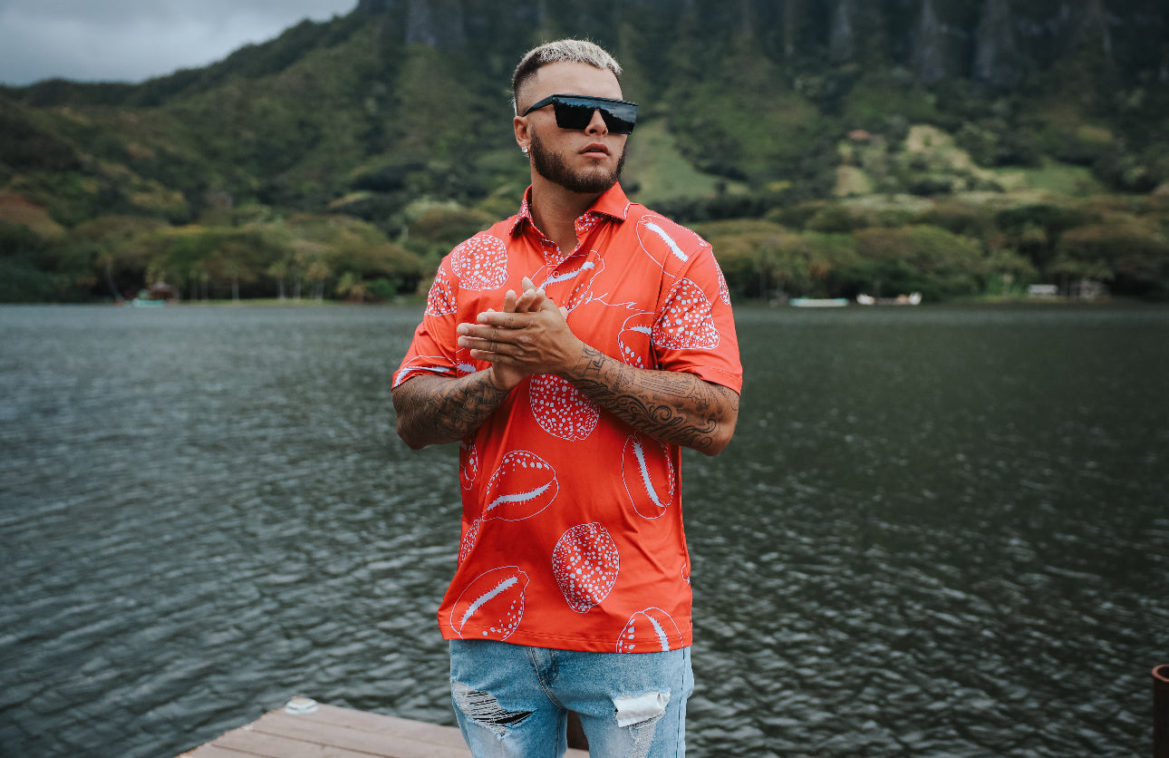 TIGER COWRIE SHELL POLO
